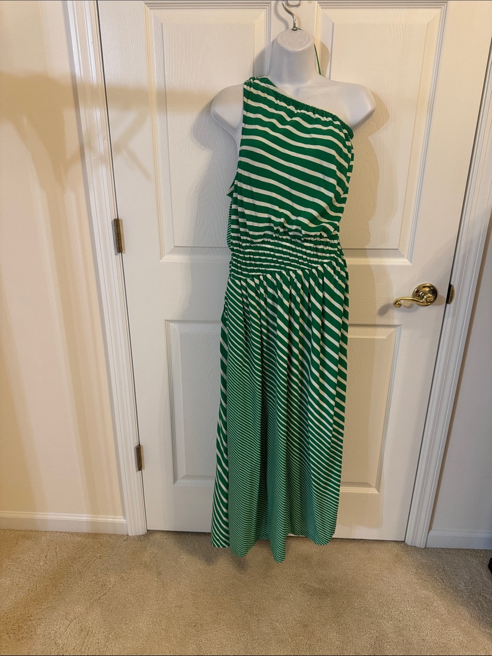 NWOT Landsend one shoulder stripped dress - Picture 7 of 12